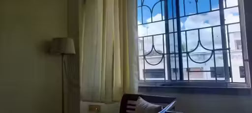 Handicraft Modern Gold Floor Lamp with Beige Lampshade