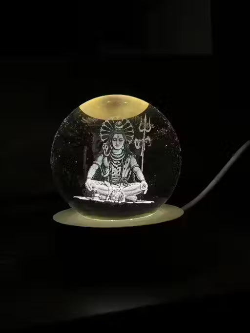 Magical 3D Shiva Crystal Ball LED Night Lamp