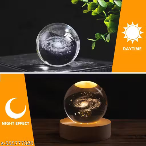 Magical 3D galaxy Milkyway Crystal Ball LED Night Lamp