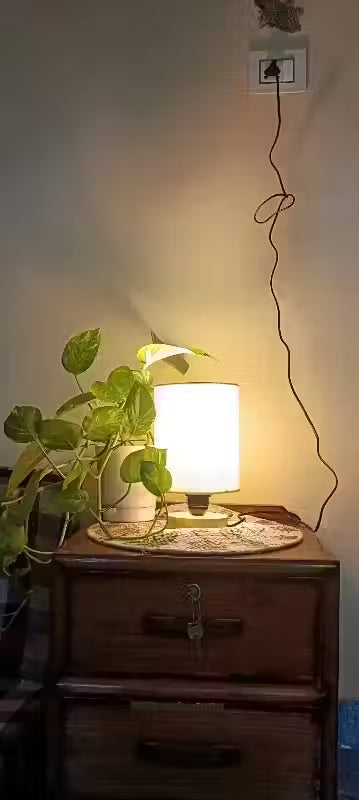 Wooden Table Lamp / Bedside & Study Lamp